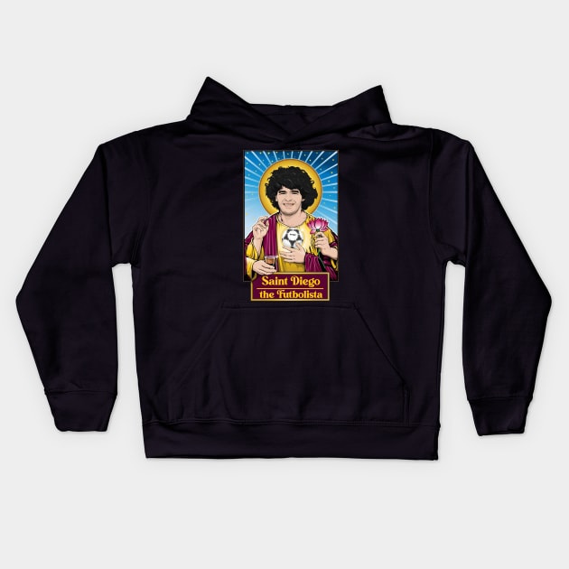 saint diego maradona Kids Hoodie by brandonluo